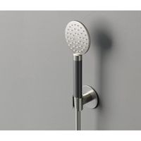 Hotbath Cobber M444 ronde handdouche met wandsteun en doucheslang 150cm messing gepolijst PVD M444NBP