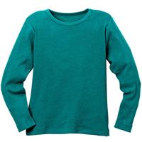 Ribbelshirt, smaragd 110/116