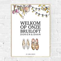 Poster welkom watercolor festival