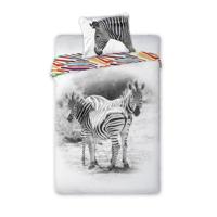 Animal Pictures Zebra - Dekbedovertrek - Eenpersoons - 140 x 200 cm - Multi