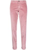 Fay pantalon en velours côtelé à coupe slim - Rose - thumbnail