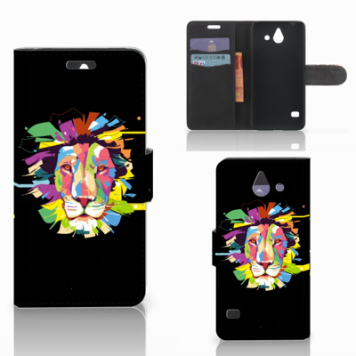 Huawei Ascend Y550 Leuk Hoesje Lion Color