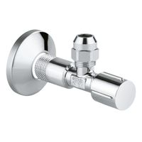 GROHE hoekstopkraan knel 1/2 x3/8 met metalen greep chroom 22037000