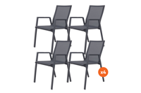 Set van 4 - Atmos stapelbare stoel