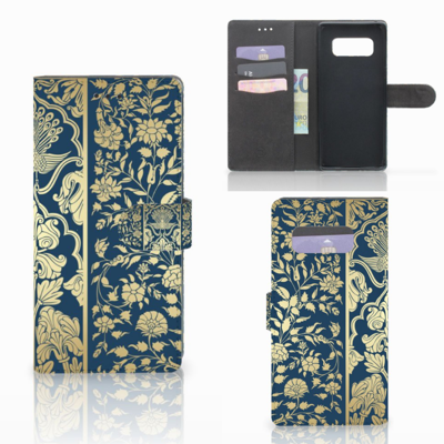 Samsung Galaxy Note 8 Hoesje Beige Flowers Samsung Galaxy Note 8 Hoesje Beige Flowers