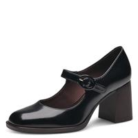 Tamaris dames pumps blokhak, Black Brush, 38 EU