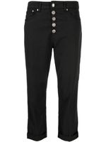 DONDUP pantalon court à boutonnière - Noir