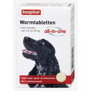 Beaphar Wormtabletten All-in-One 2,5 - 20 kg