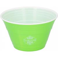 Fresh & Cold Feestkom Dubbelwandig 15 X 9 Cm Polypropyleen Groen/wit