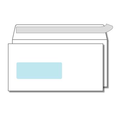 Vensterenvelop 110 x 220 mm wit 90 gram zelfklevend 500 stuks venster links