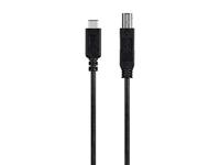 Monoprice 2.0 USB-C naar USB Type-B Printerkabel 480 Mbps 1,0 m zwart
