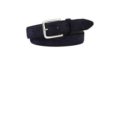 Profuomo suède riem donkerblauw