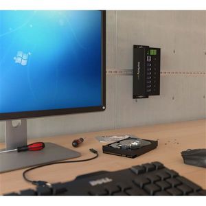 StarTech.com 7-poorts industriële USB 3.0 hub beveiliging tegen ESD en stootspanningen