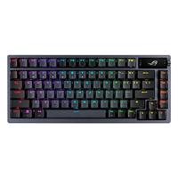 ASUS ROG Azoth 75 Wireless DIY Custom Gaming Keyboard, OLED display, Gasket-Mount, Three-Layer Dampening, Hot-Swappable Pre-lubed ROG NX Red Switches & Keyboard Stabilizers, PBT Keycaps, RGB-Black, US