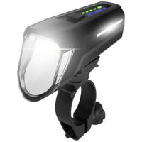 FISCHER FAHRRAD Frontlicht 100 Lux Koplamp LED werkt op een accu Zwart