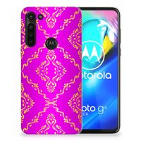 Siliconen Hoesje Motorola Moto G8 Power Barok Roze - thumbnail