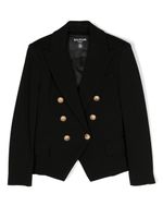 Balmain Kids blazer à boutonnière croisée - Noir