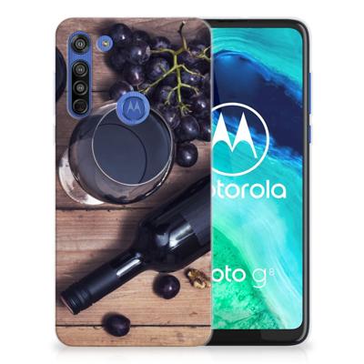 Motorola Moto G8 Siliconen Case Wijn