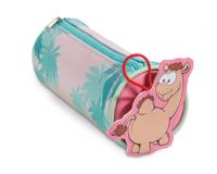 Nici etui Wild Friends junior 20 x 8 cm polyester blauw/roze
