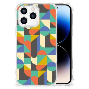 iPhone 14 Pro Doorzichtige Silicone Hoesje Funky Retro