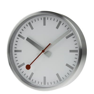 Mondaine Wandklok 25 cm Brushed Silver