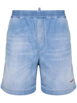 Dsquared2 Bermuda shorts met geborduurd logo - Blauw