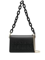 Versace Jeans Couture sac porté épaule à logo embossé - Noir