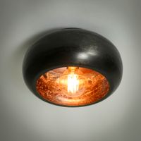 LifestyleFurn Plafondlamp Yamil - Zwart Nikkel - thumbnail