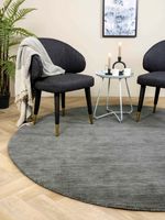 MOMO Rugs - Vloerkleed Panorama Uni Rond Dark Grey - 150 rond