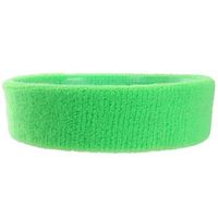 Hoofdbandje neon groen voor volwassenen   -