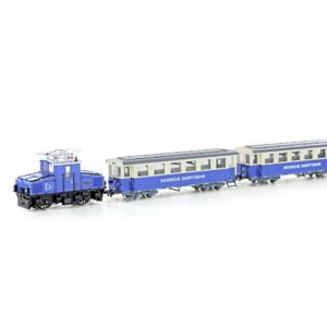 Hobbytrain H43105 H0m Zugspitzbahn tal-loc met 2 personenrijtuigen