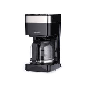 Severin KA 9263 Koffiezetapparaat RVS (geborsteld), Zwart Capaciteit koppen: 10 Glazen kan, Met filterkoffie-functie, Warmhoudfunctie