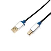 LogiLink USB-kabel USB 2.0 USB-A stekker, USB-B stekker 2.00 m Zwart BUAB220 - thumbnail