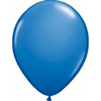 Blauwe ballonnen donkerblauw 30cm 10 stuks - thumbnail