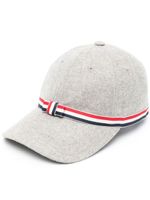 Thom Browne casquette à détail de nœud 4 bandes signature - Gris - thumbnail