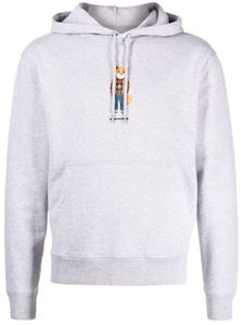 Maison Kitsuné hoodie à logo imprimé - Gris