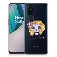 Silicone Back Case OnePlus Nord N10 5G Boho Skull - thumbnail