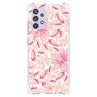 Samsung Galaxy A32 4G | A32 5G Enterprise Editie Case Pink Flowers