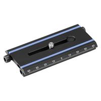 Cullmann 40384 - plaat met nauwkeurige schaal voor statief (90 mm, schroefdraad 1/4 inch), zwart