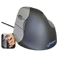 Evoluent Vertical Mouse 4 VM4L Linkshandigen Ergonomische muis Optisch Ergonomisch Grijs, Zilver