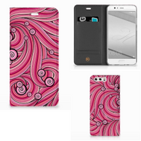 Huawei P10 Plus Bookcase Swirl Pink - thumbnail