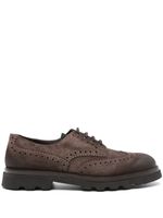 Doucal's chaussures oxford Sally en daim - Marron - thumbnail