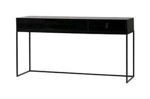 WOOOD Sidetable Silas 140cm - Zwart