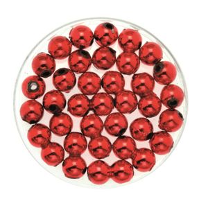 120x stuks sieraden maken glans deco kralen in het rood van 8 mm   -