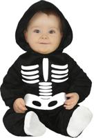 Fiestas Guirca, S.L. Skeletkostuum met capuchon voor baby's, T-12/24 maanden
