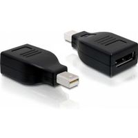 Delock 65238 Adapter mini DisplayPort 1.2 male > DisplayPort female zwart