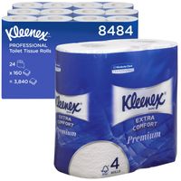 Toiletpapier Kleenex 4-laags 160vel wit 8484 - thumbnail