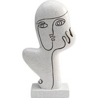 Kare Decofiguur Thought White 27cm - thumbnail