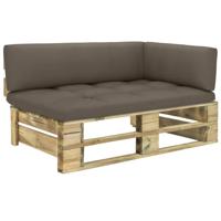 vidaXL Tuinhoekbank pallet geïmpregneerd grenenhout groen