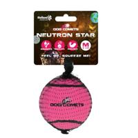Dog Comets Neutron Star - Ø6 cm - Hondenspeelgoed - Hondenbal - Bouncing Tennisbal - Met Piep - Roze - 1 stuk